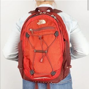 The North Face Isabella Backpack in red/burgundy